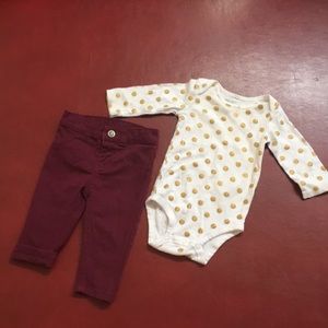 Carter’s girls infant outfit 6 months. 🔥🔥👼🏼